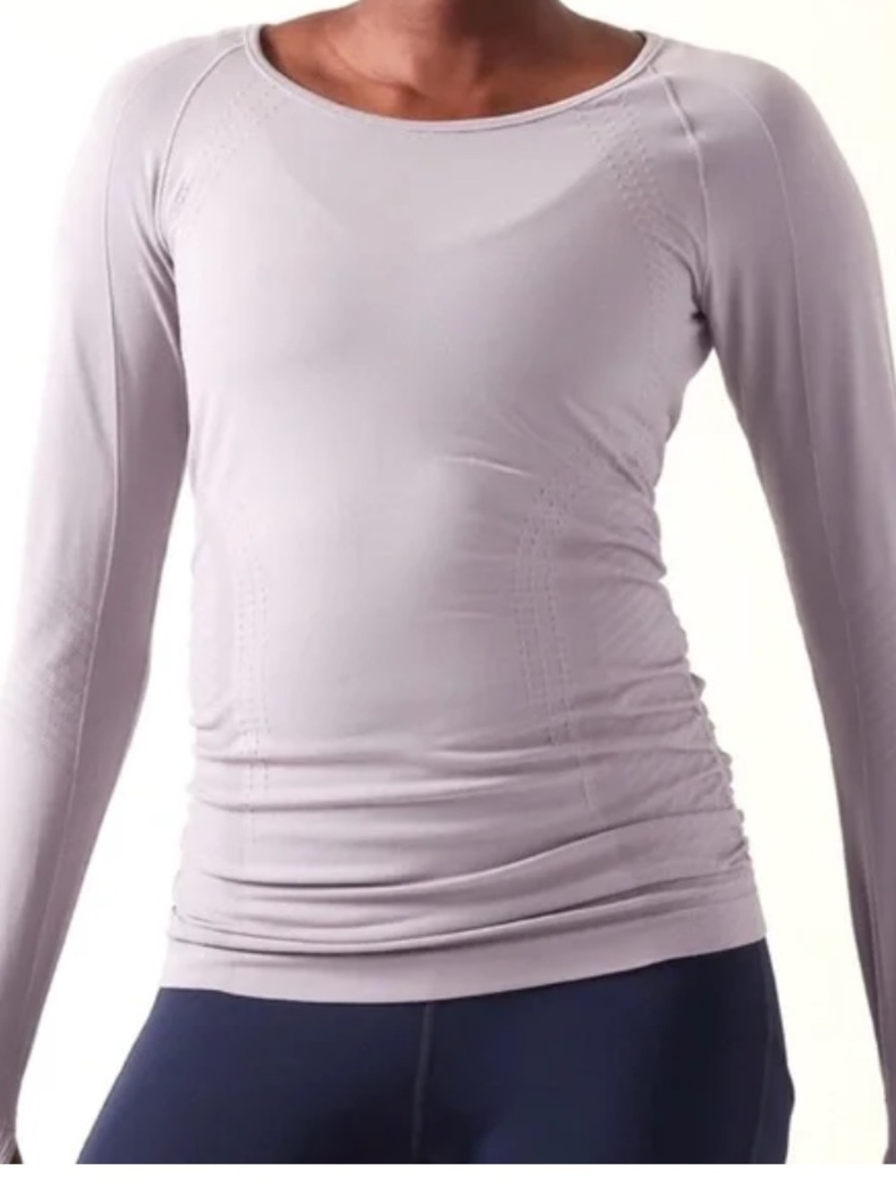 Athena Gray Speedlight Workout Top Size Large